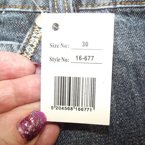 Women's Blue Denim Mini Skirt, New with Tags, Sz. 30 - Picture 8 of 10